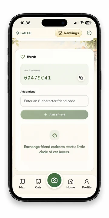 Friends: add a friend using a friend code